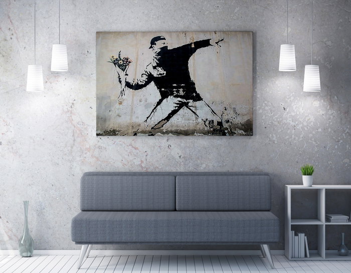 Wallity Lienzo Decorativo Banksy WY18 70 x 100 cm